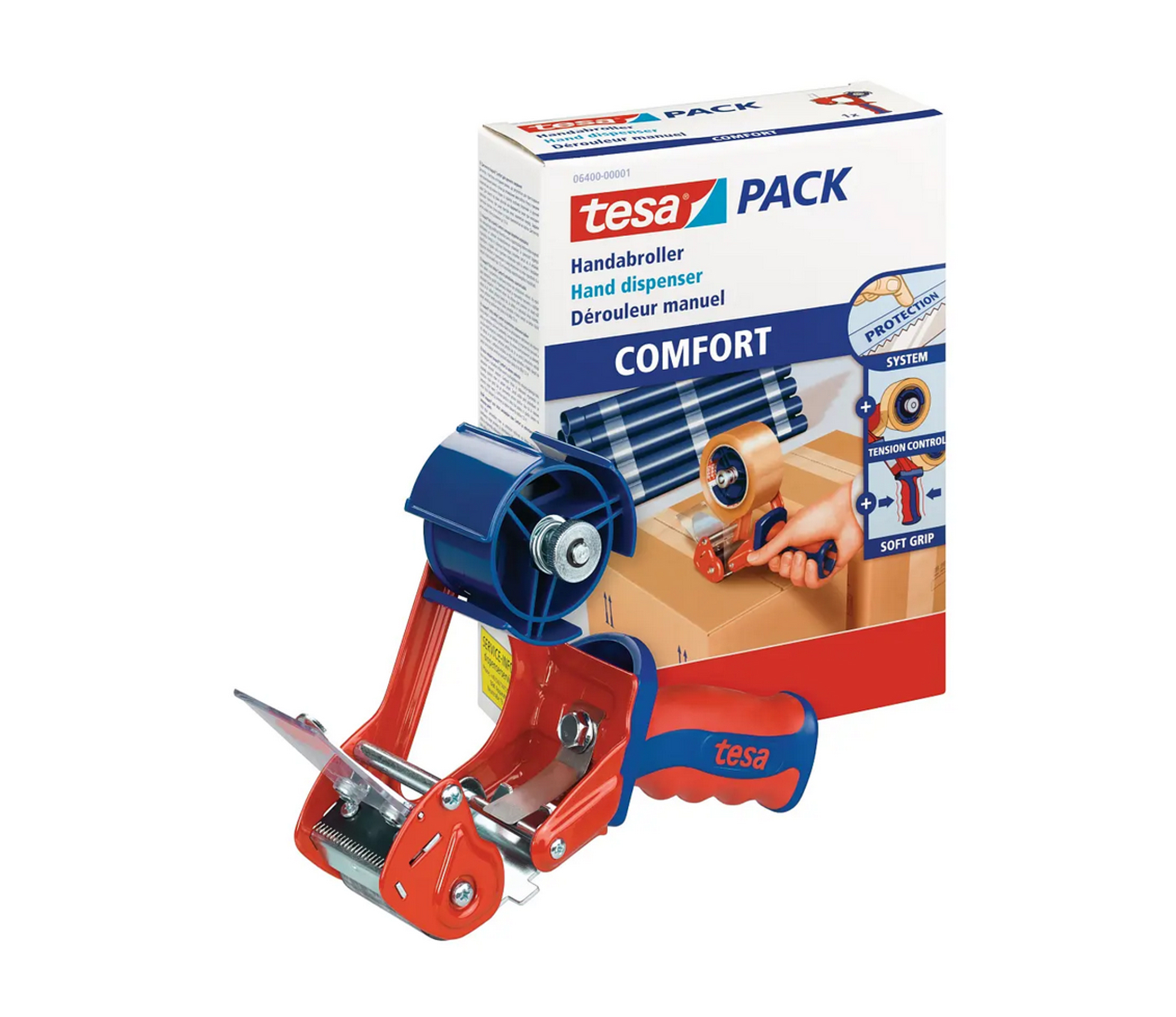 Packband-Handabroller tesa® 6400 Comfort